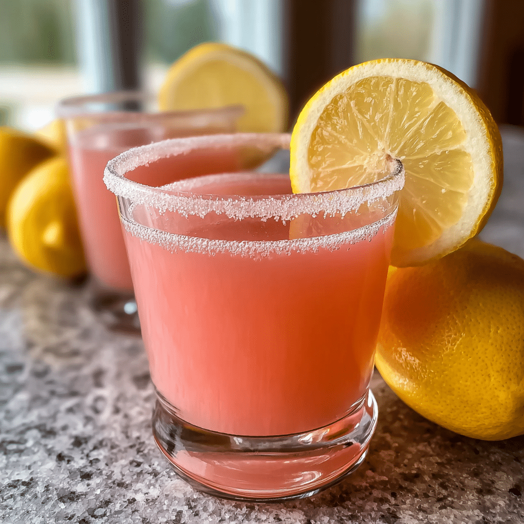 Pink salt trick recipe with lemon and water