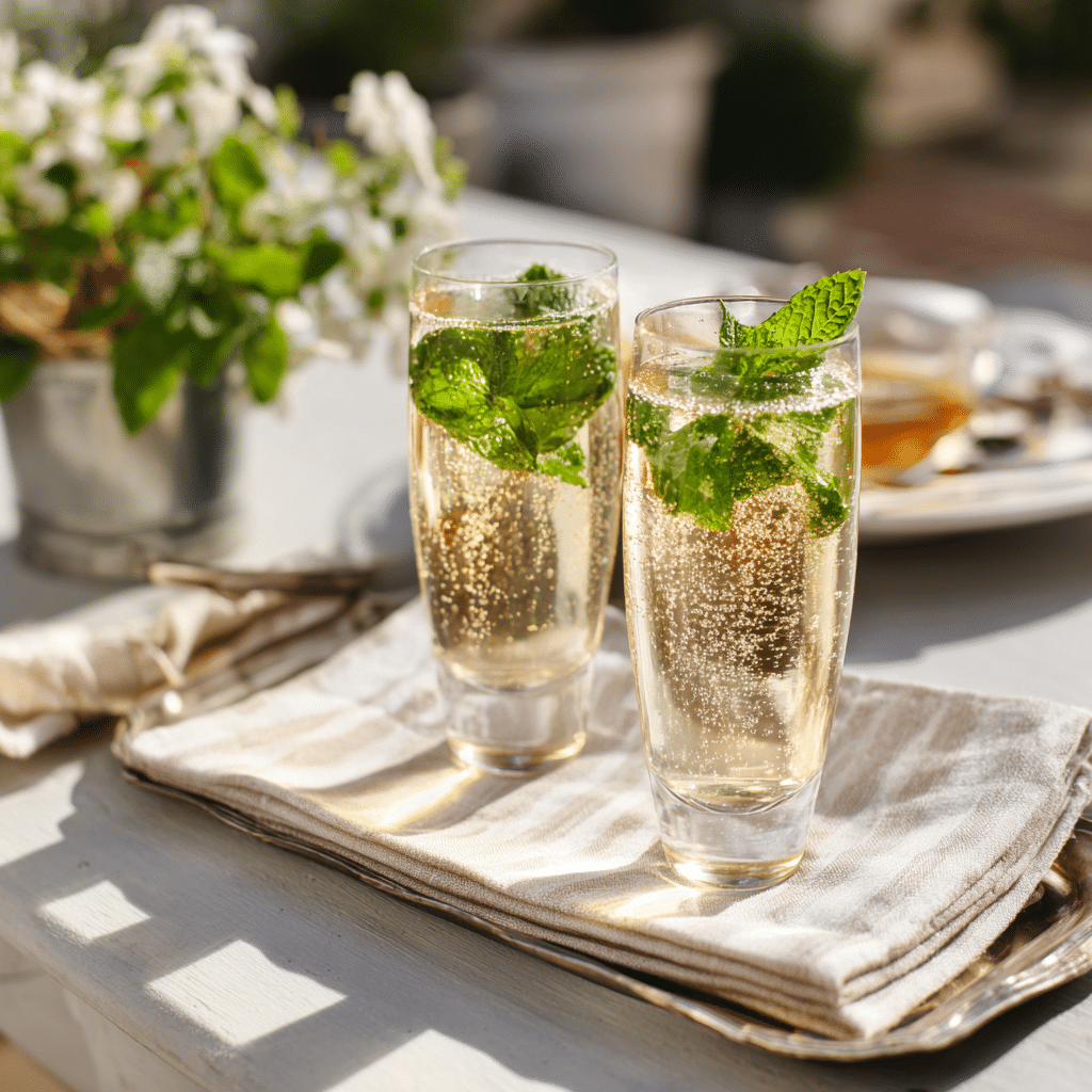 Hugo Spritz Recipe: Light, Refreshing & Easy Summer Cocktail 8 Garnishing Hugo Spritz with mint and lime