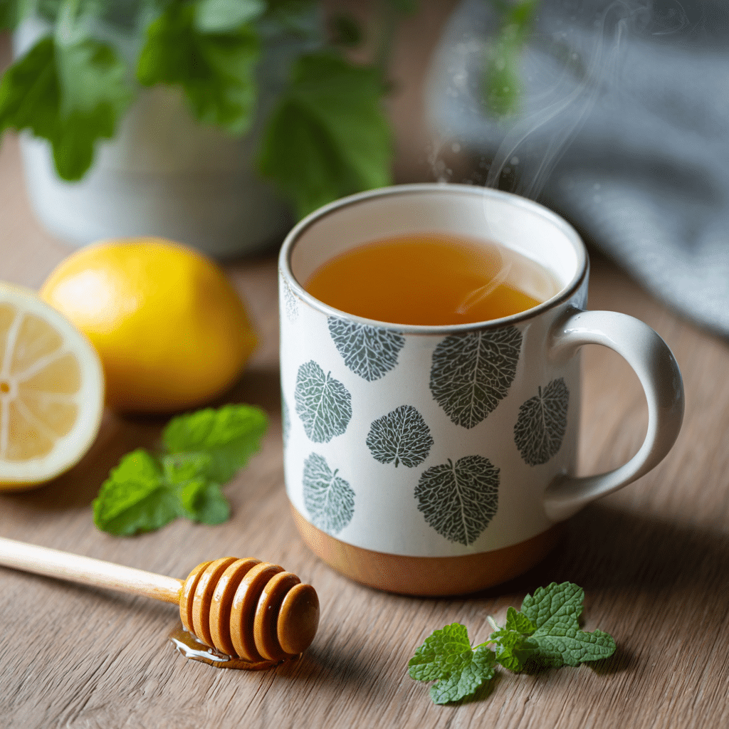 Lemon Balm Recipe That’s Refreshing, Healing & Easy to Make 5 Final lemon balm tea recipe presentation