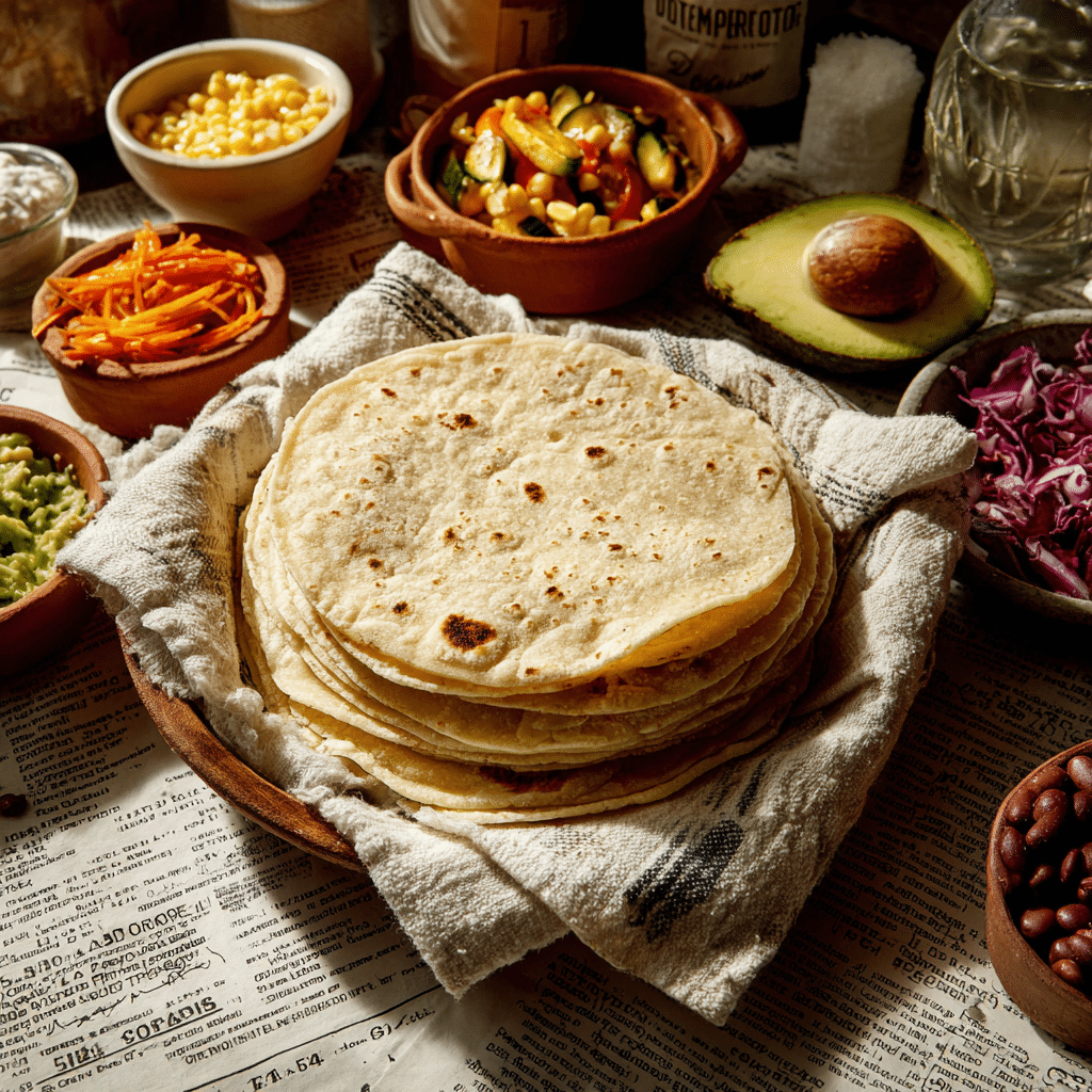 Hands kneading maize flour tortilla dough