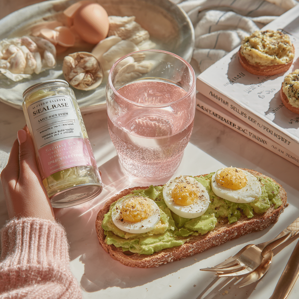 pink salt drink served for weight loss