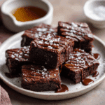 sliced protein brownies served