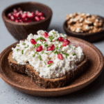 Homemade vegan cottage cheese in bowl
