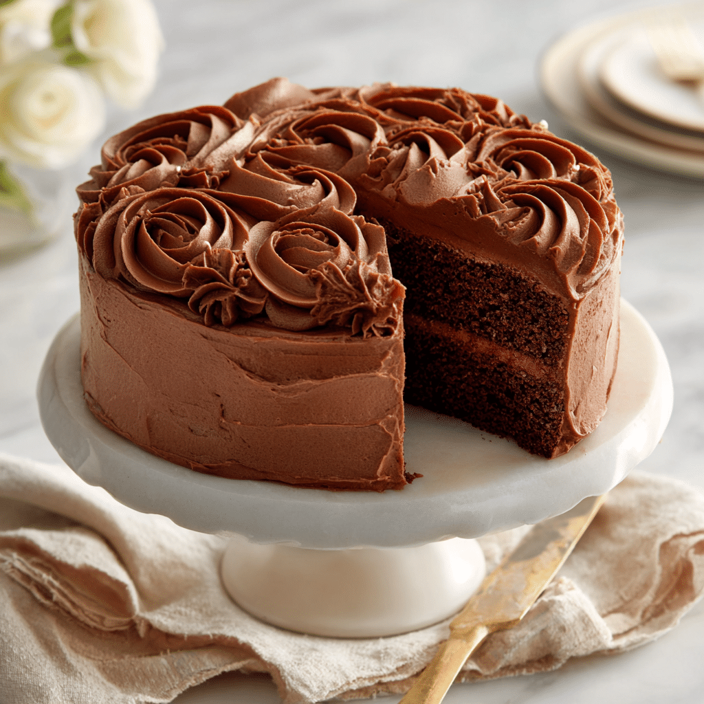 moist chocolate cake recipe slice