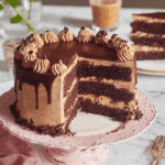 Mocha Cake with Ganache and Buttercream