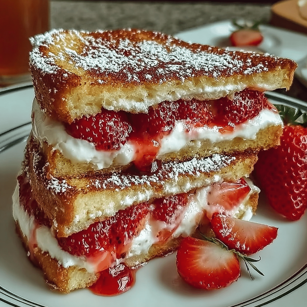 Ingredients for Strawberry Cheesecake Sandwiches