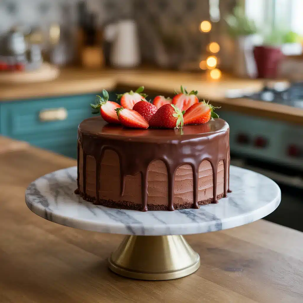 Dubai Chocolate Strawberry Cake