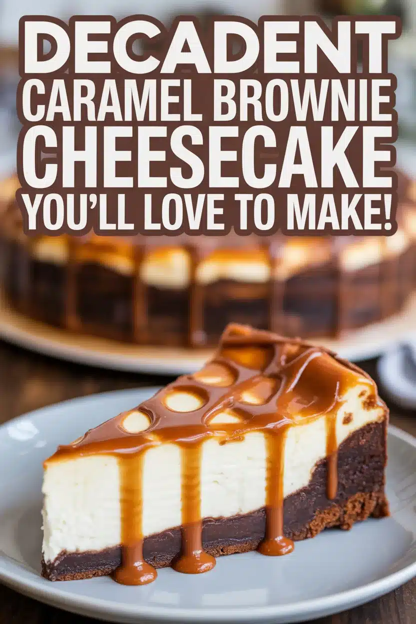 Decadent Caramel Brownie Cheesecake You'll Love to Make!