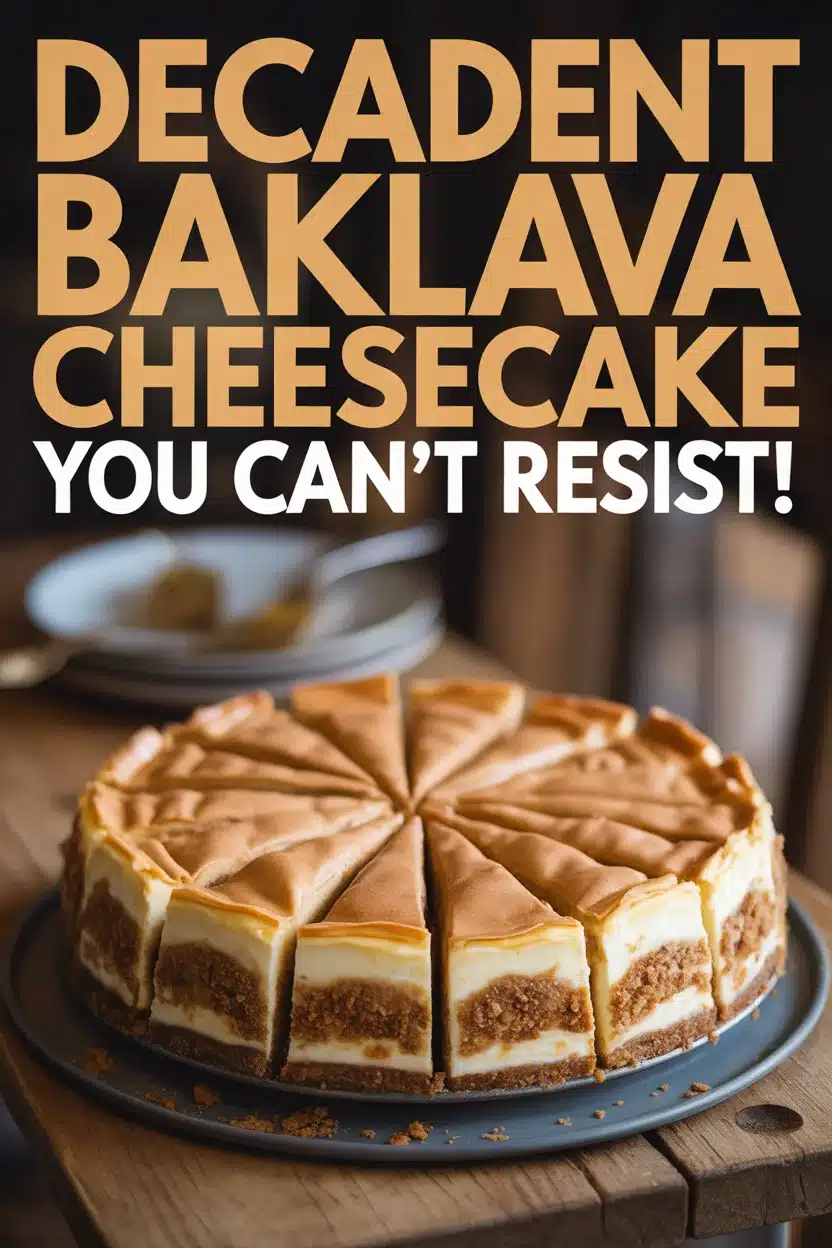 Decadent Baklava Cheesecake You Can’t Resist! 8 Decadent Baklava Cheesecake You Can’t Resist!