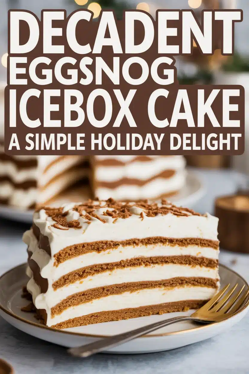 Decadent Eggnog Icebox Cake | A Simple Holiday Delight 10 Decadent Eggnog Icebox Cake | A Simple Holiday Delight