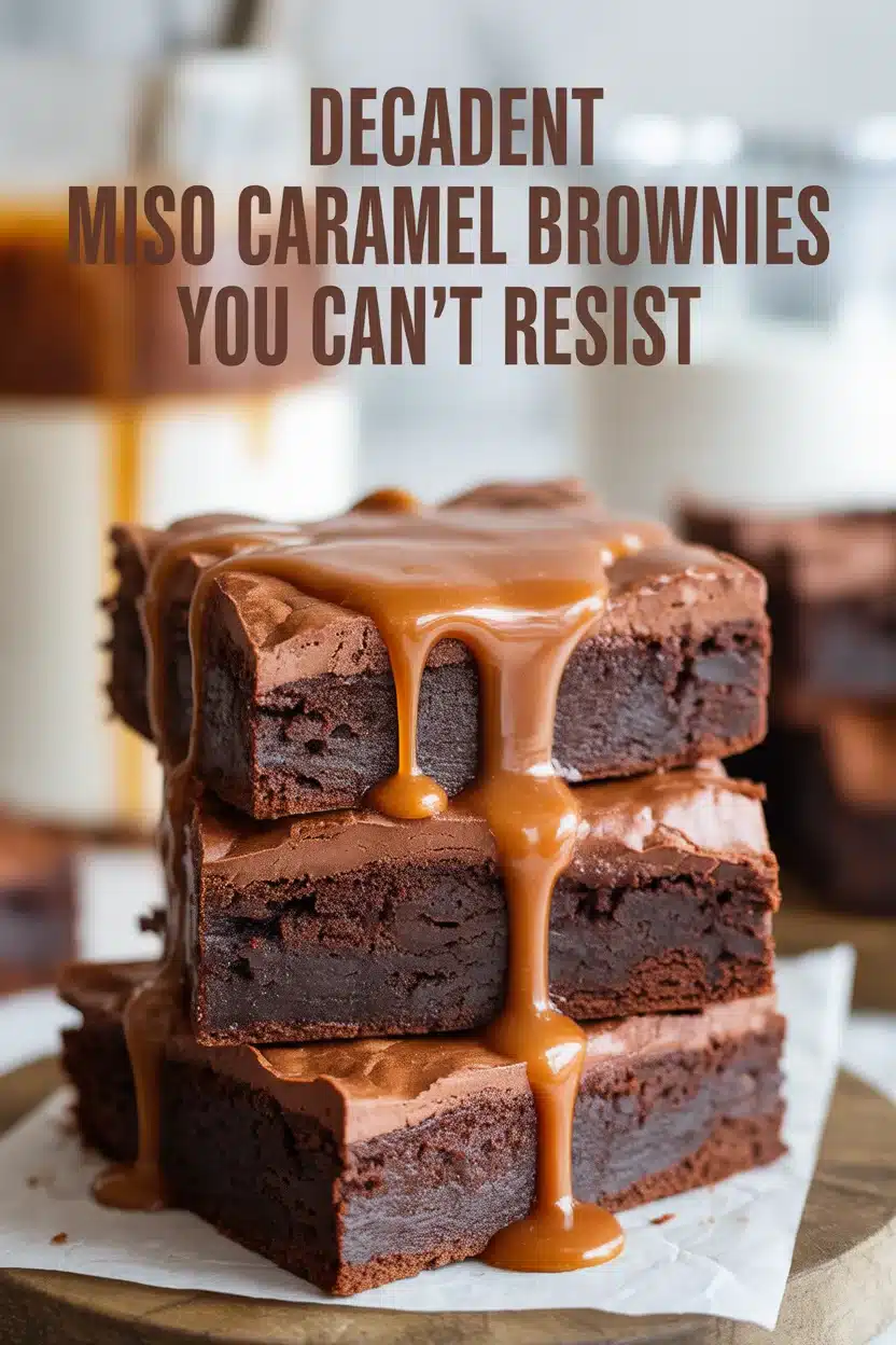 Decadent Miso Caramel Brownies You Can’t Resist 7 Miso Caramel Brownies