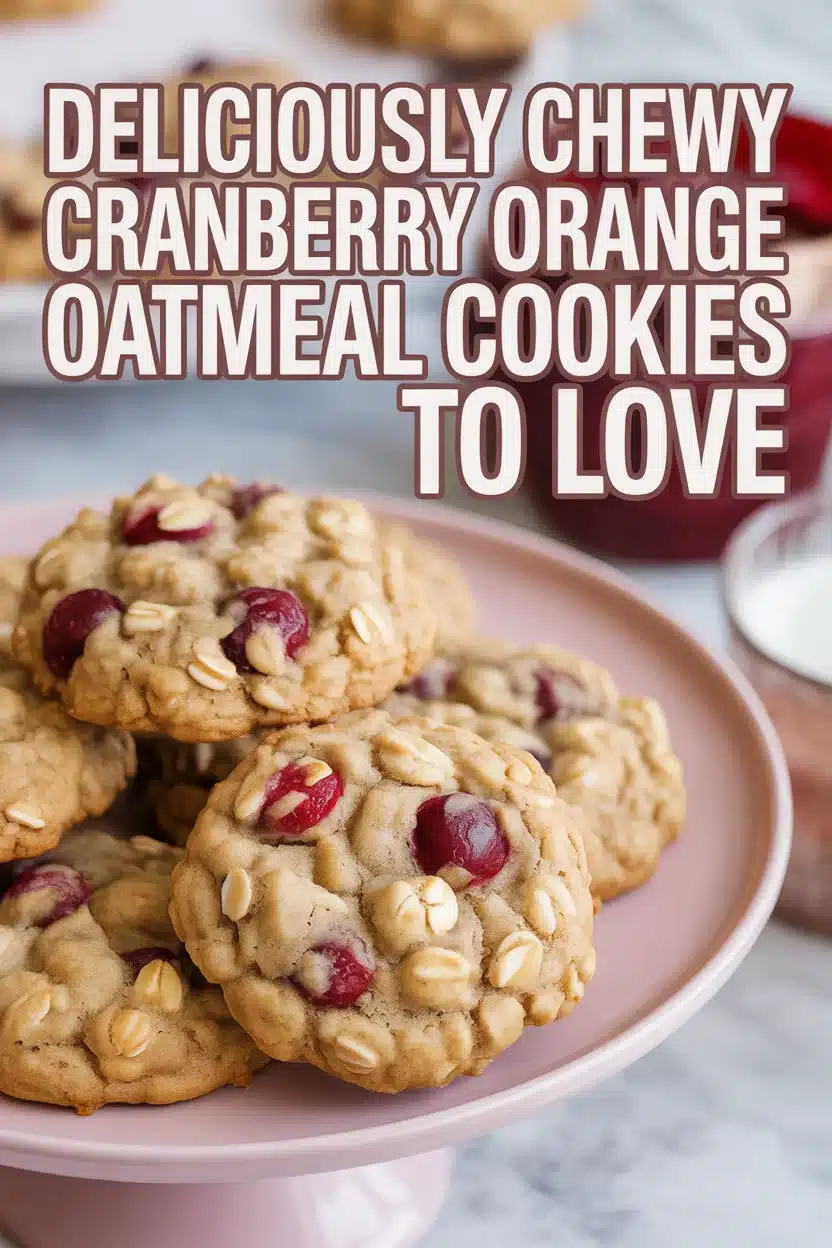 Deliciously Chewy Cranberry Orange Oatmeal Cookies to Love