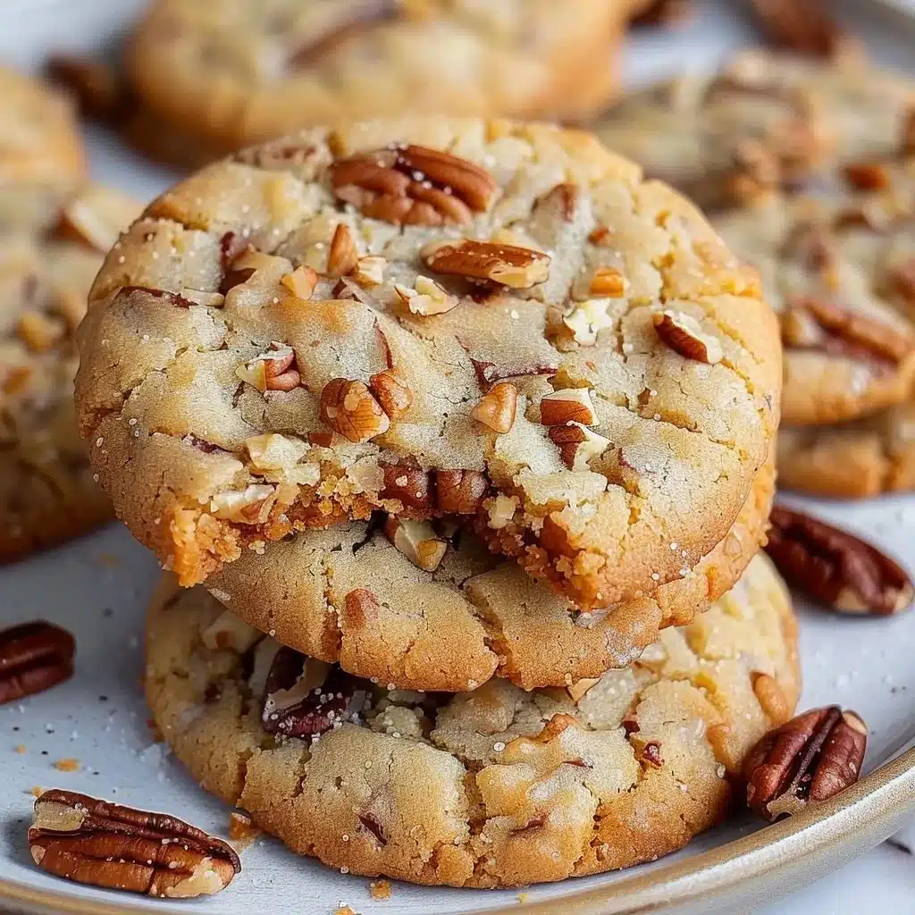 Butter Pecan Cookies Recipe 4 Freshly baked Butter Pecan Cookies on a cooling rack