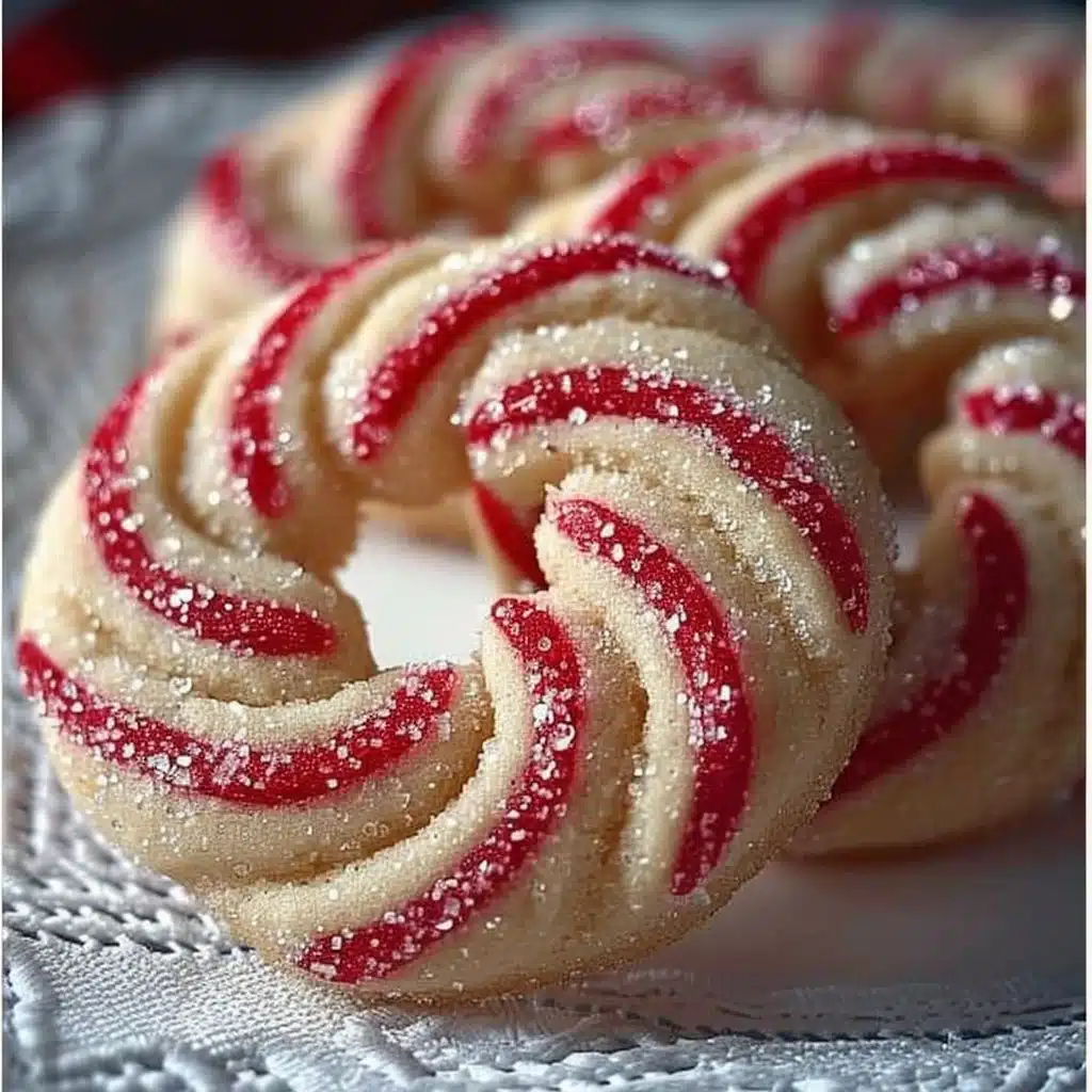 Candy Cane Cookies 4 Delicious Candy Cane Cookies decorated for the holidays