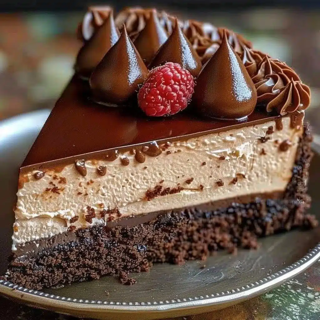 Cheesecake Dessert 4 Delicious cheesecake dessert topped with fresh berries and cream.