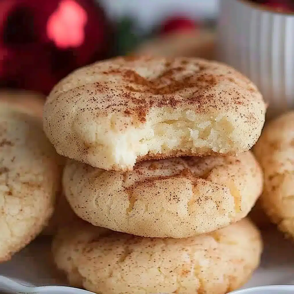 Cinnamon Cream Cheese Cookies 4 Freshly baked Cinnamon Cream Cheese Cookies on a cooling rack