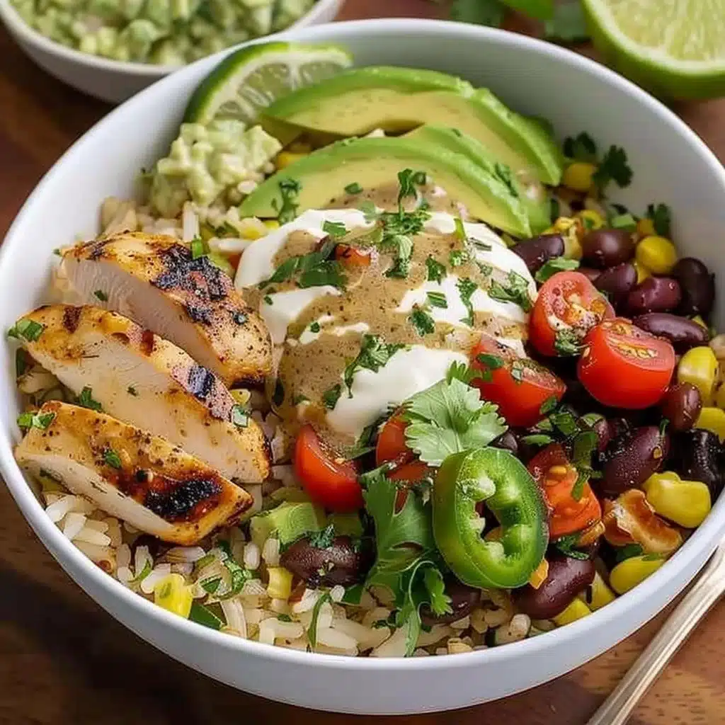 Copycat Panera Baja Bowls with Chicken 4 Delicious Copycat Panera Baja Bowls with Chicken featuring vibrant ingredients.