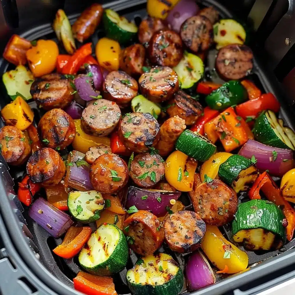 10 Minute Air Fryer Chicken Sausage and Veggies 3 10 Minute Air Fryer Chicken Sausage and Veggies