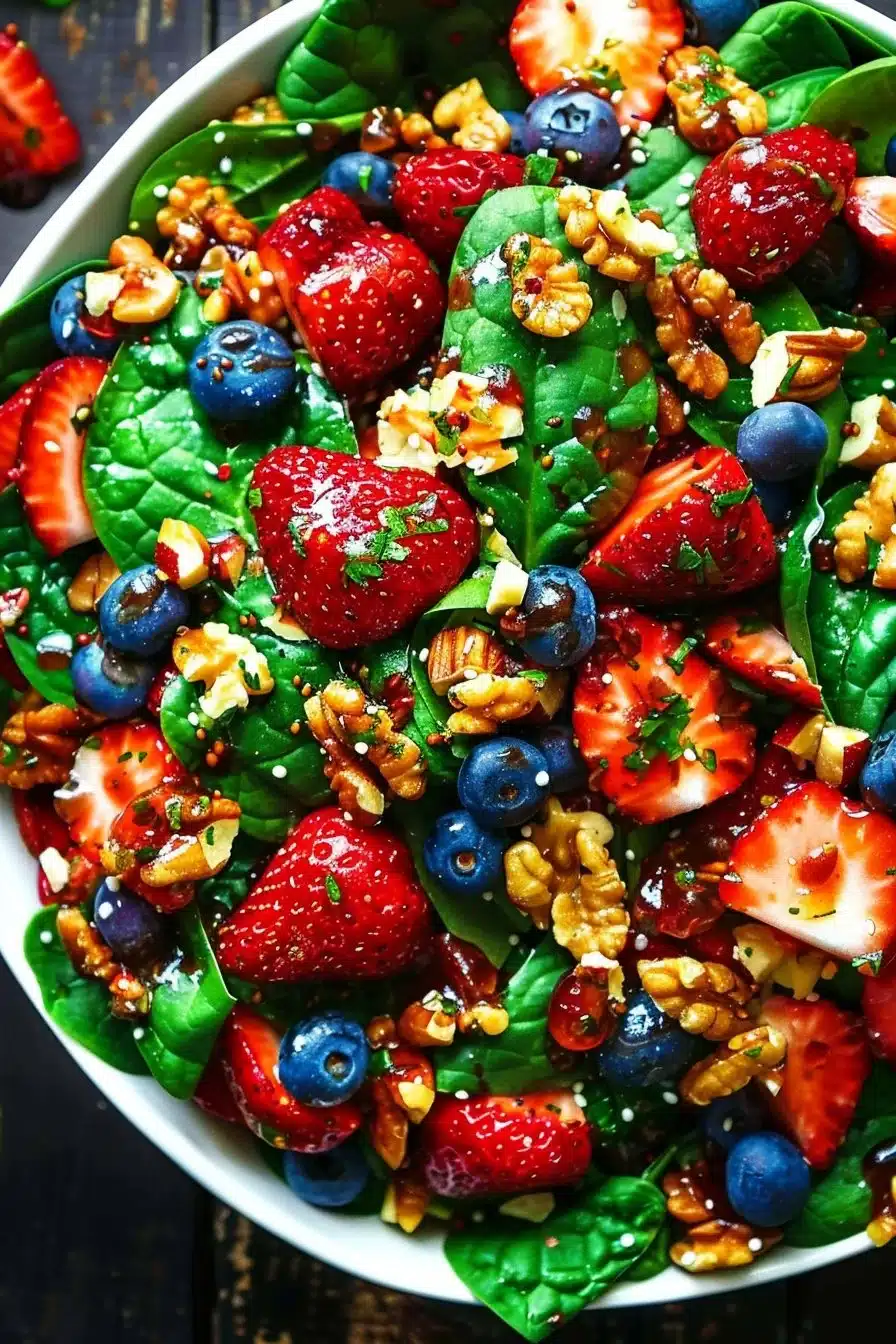 30-Minute Strawberry Spinach Salad 3 30-Minute Strawberry Spinach Salad