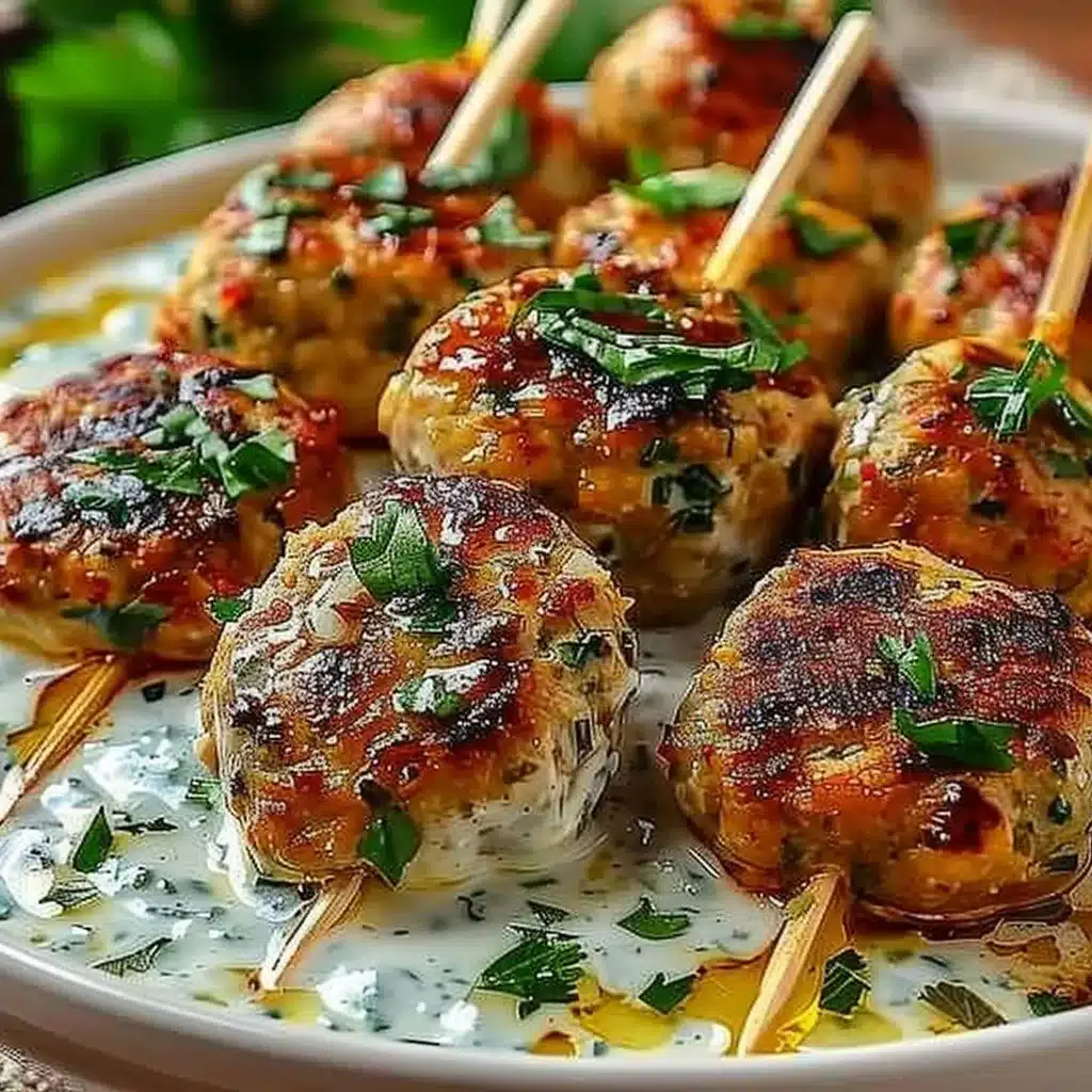Chicken Kofta Garlic Yogurt Sauce 3 Chicken Kofta Garlic Yogurt Sauce