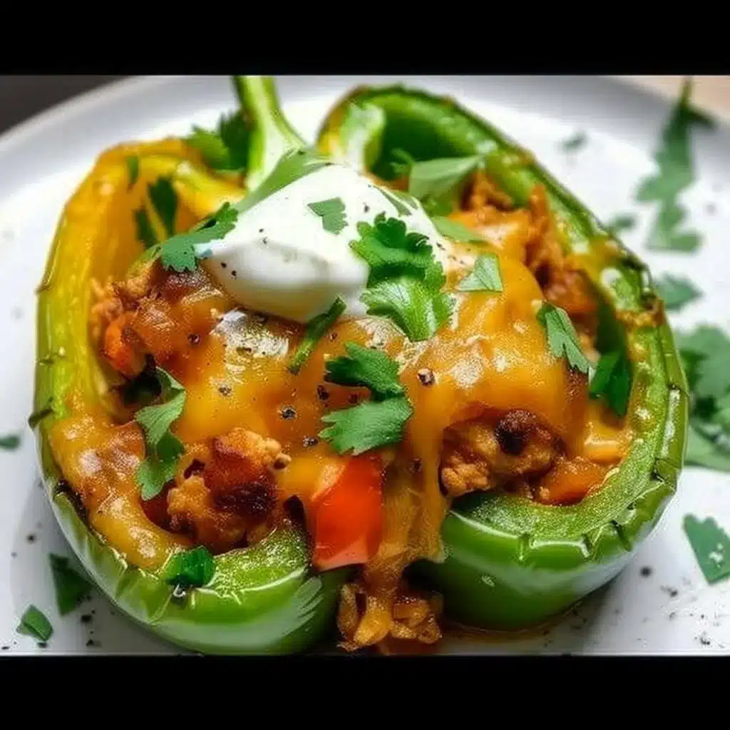 Chicken Stuffed Peppers 3 Chicken Stuffed Peppers