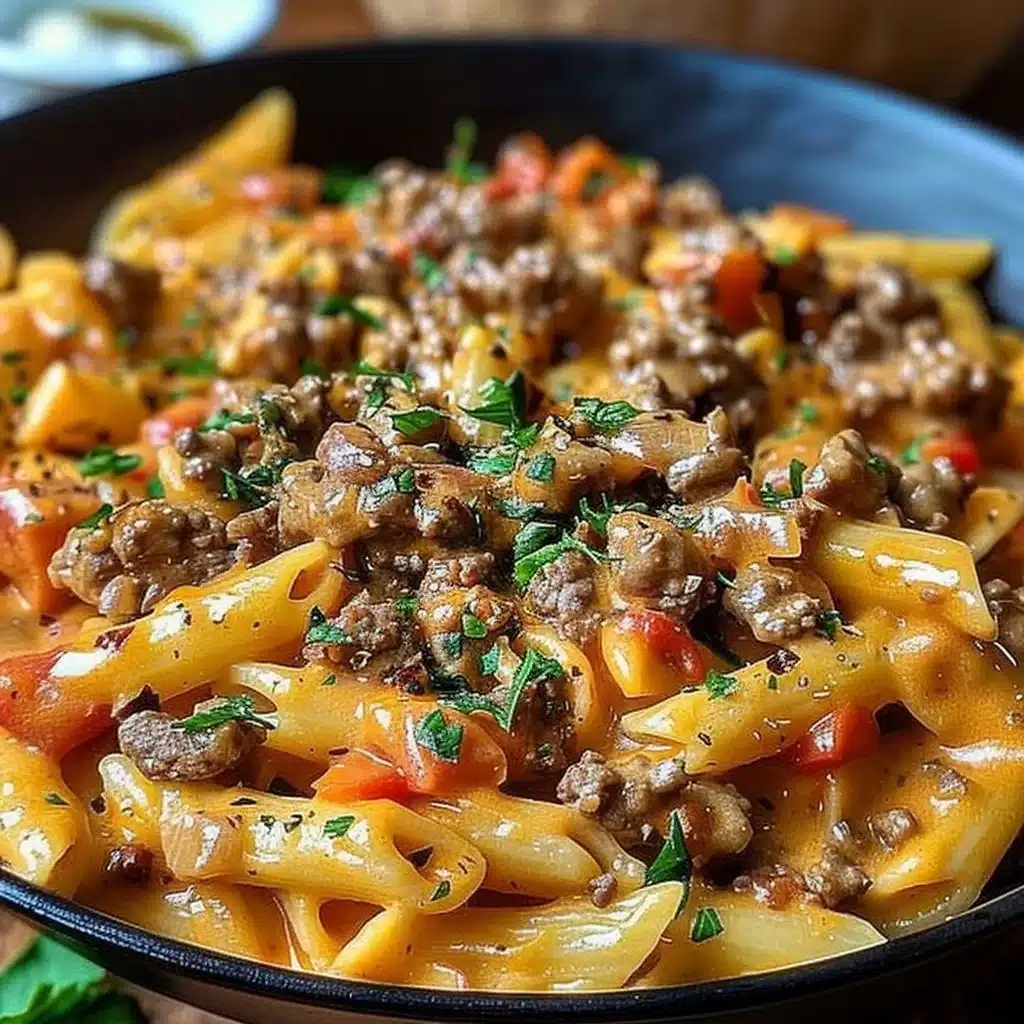 Creamy Beef Pasta 3 Creamy Beef Pasta