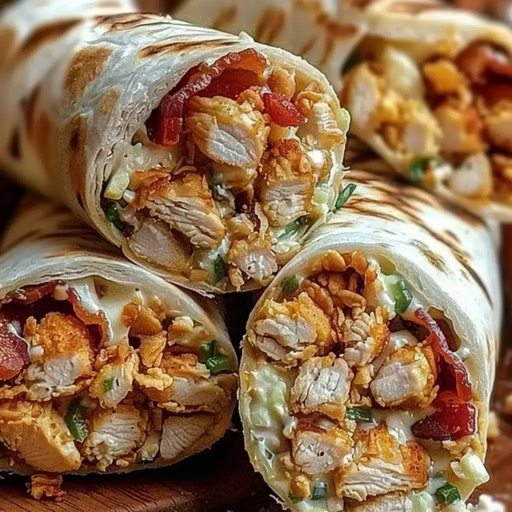 Crispy Chicken Bacon Ranch Wraps 3 Crispy Chicken Bacon Ranch Wraps