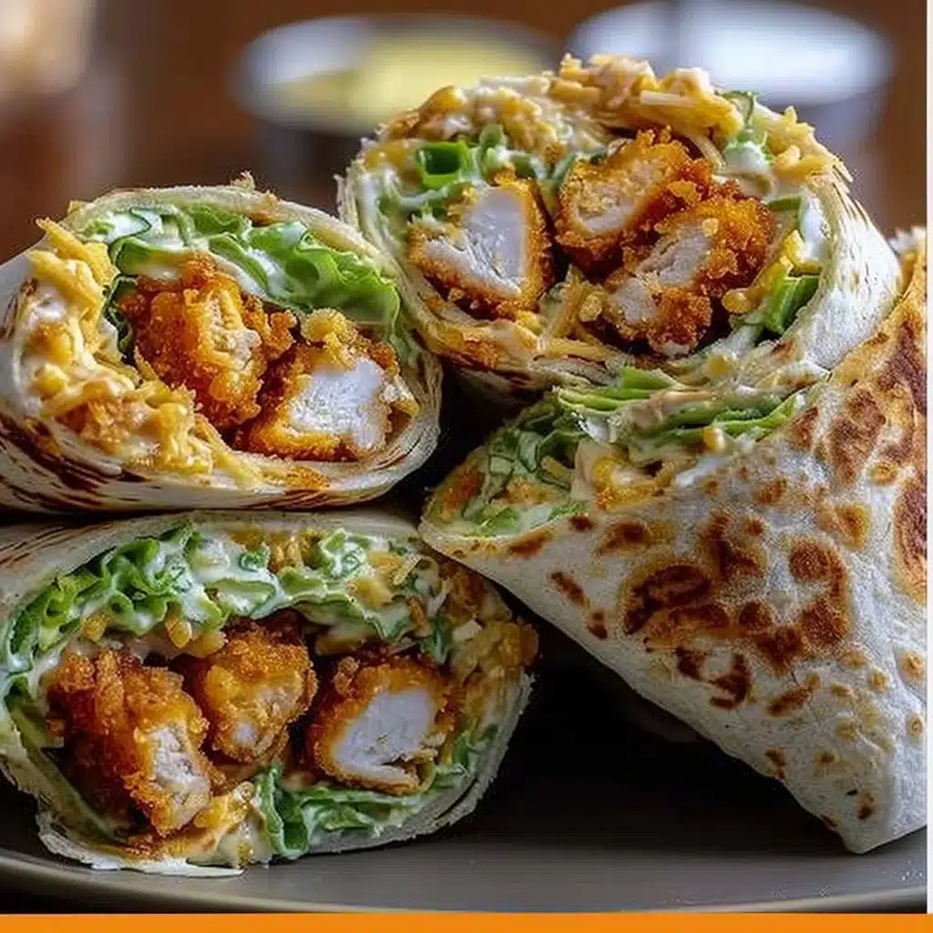 Crispy Chicken Ranch Snack Wrap 3 Crispy Chicken Ranch Snack Wrap