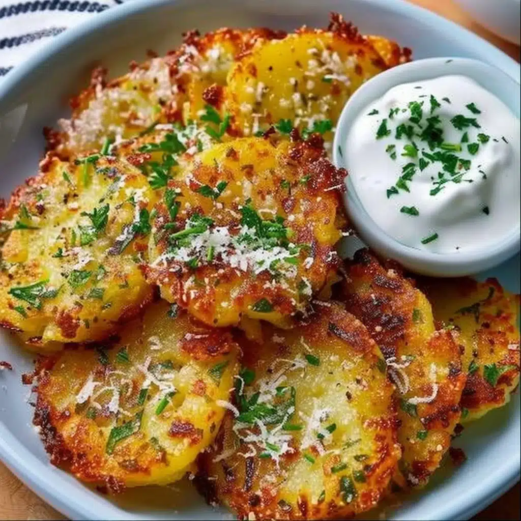 Crispy Garlic Parmesan Smashed Potatoes 3 Crispy Garlic Parmesan Smashed Potatoes