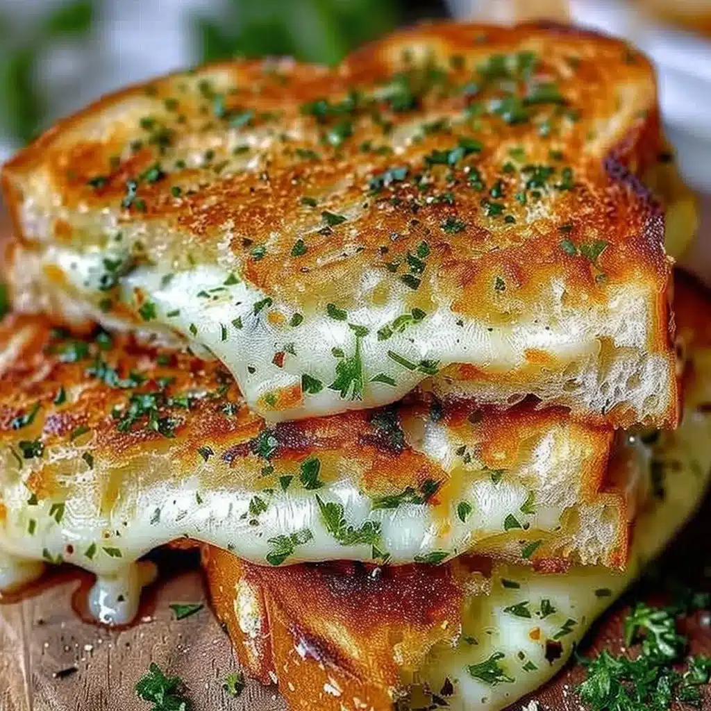 Garlic Bread Grilled Cheese 3 Garlic Bread Grilled Cheese