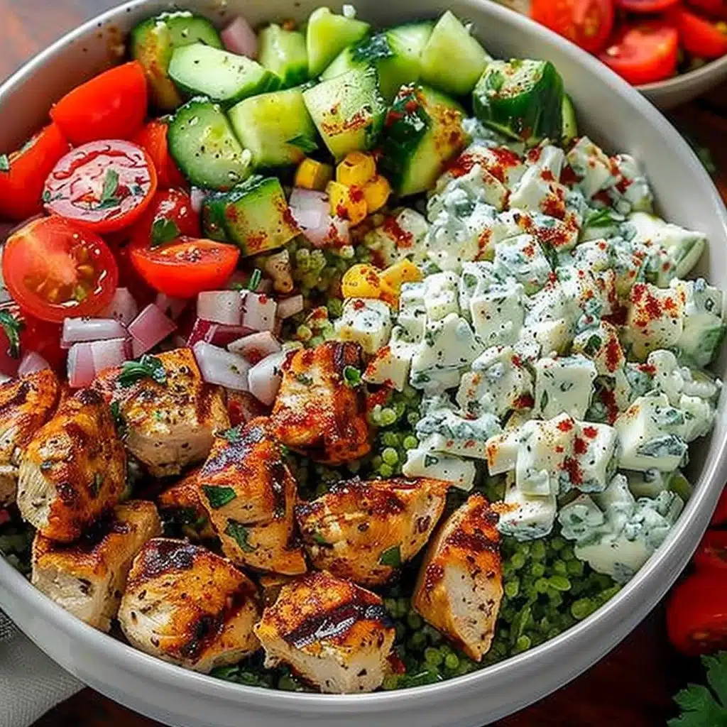 Greek Chicken Bowls 8 Greek Chicken Bowls