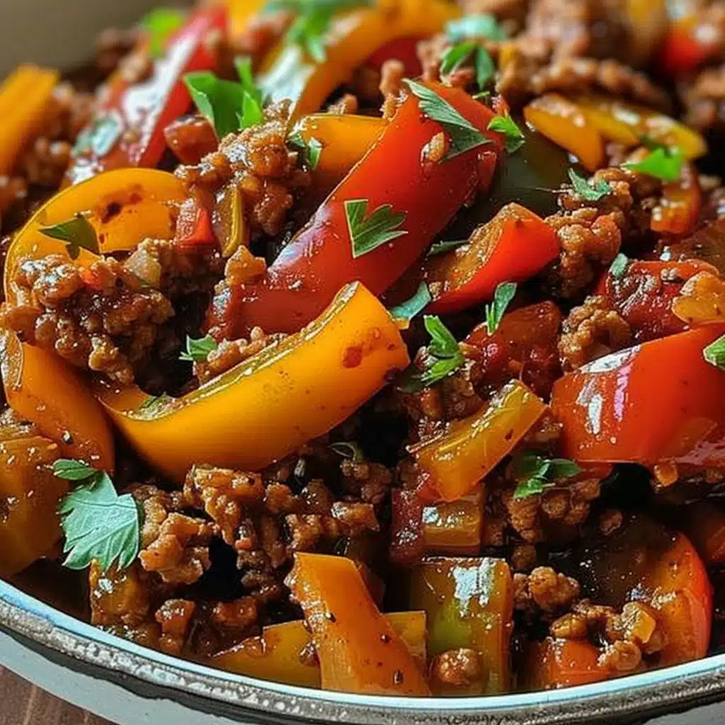 Ground Turkey and Peppers 3 Ground Turkey and Peppers