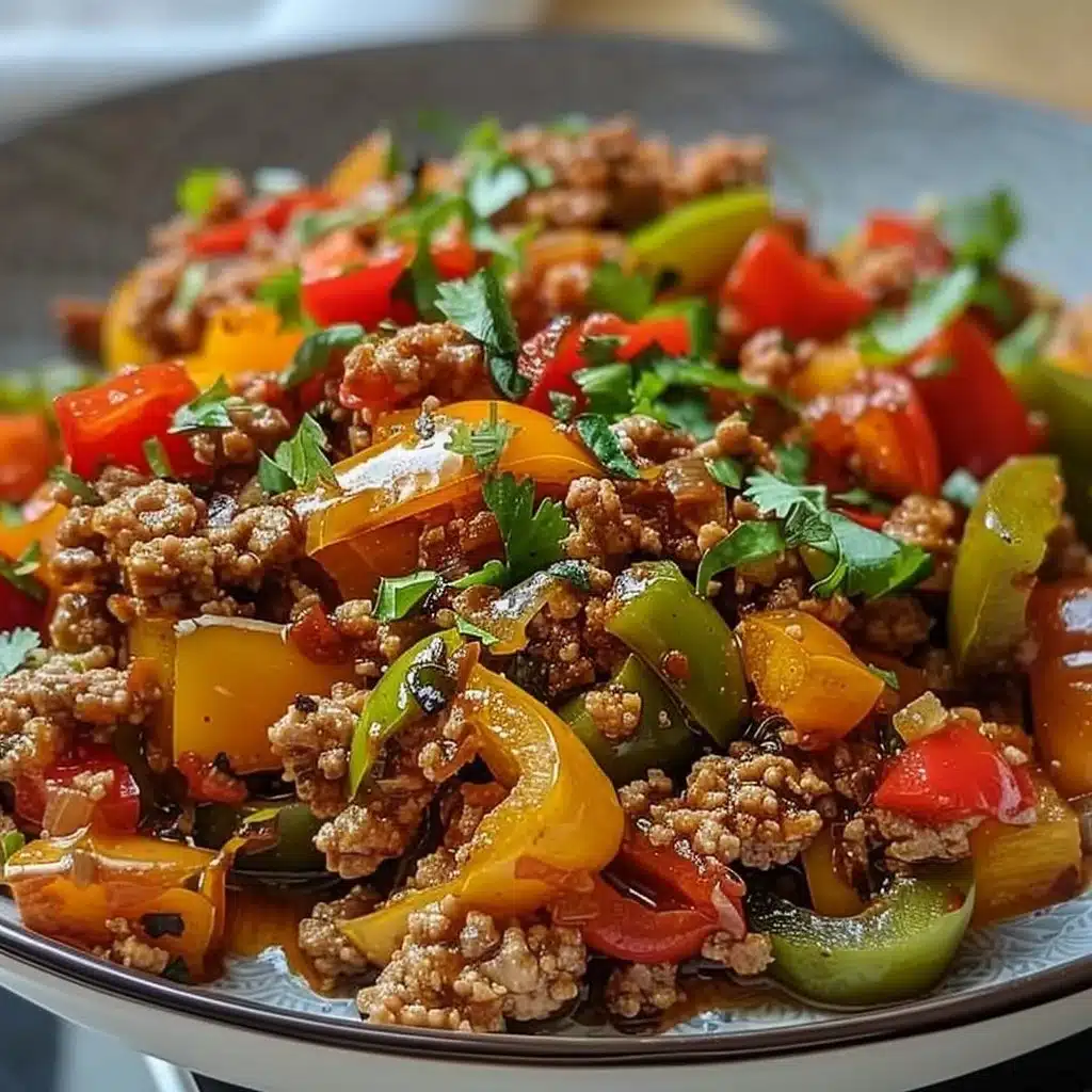 Ground Turkey and Peppers 3 Ground Turkey and Peppers