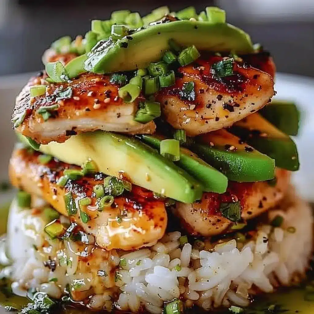 Honey Lime Chicken & Avocado Rice Stack 3 Honey Lime Chicken & Avocado Rice Stack