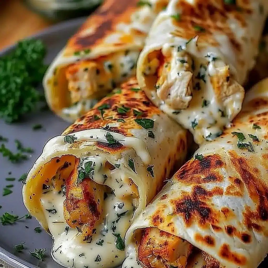 Low Carb Cheesy Garlic Chicken Wraps 3 Low Carb Cheesy Garlic Chicken Wraps