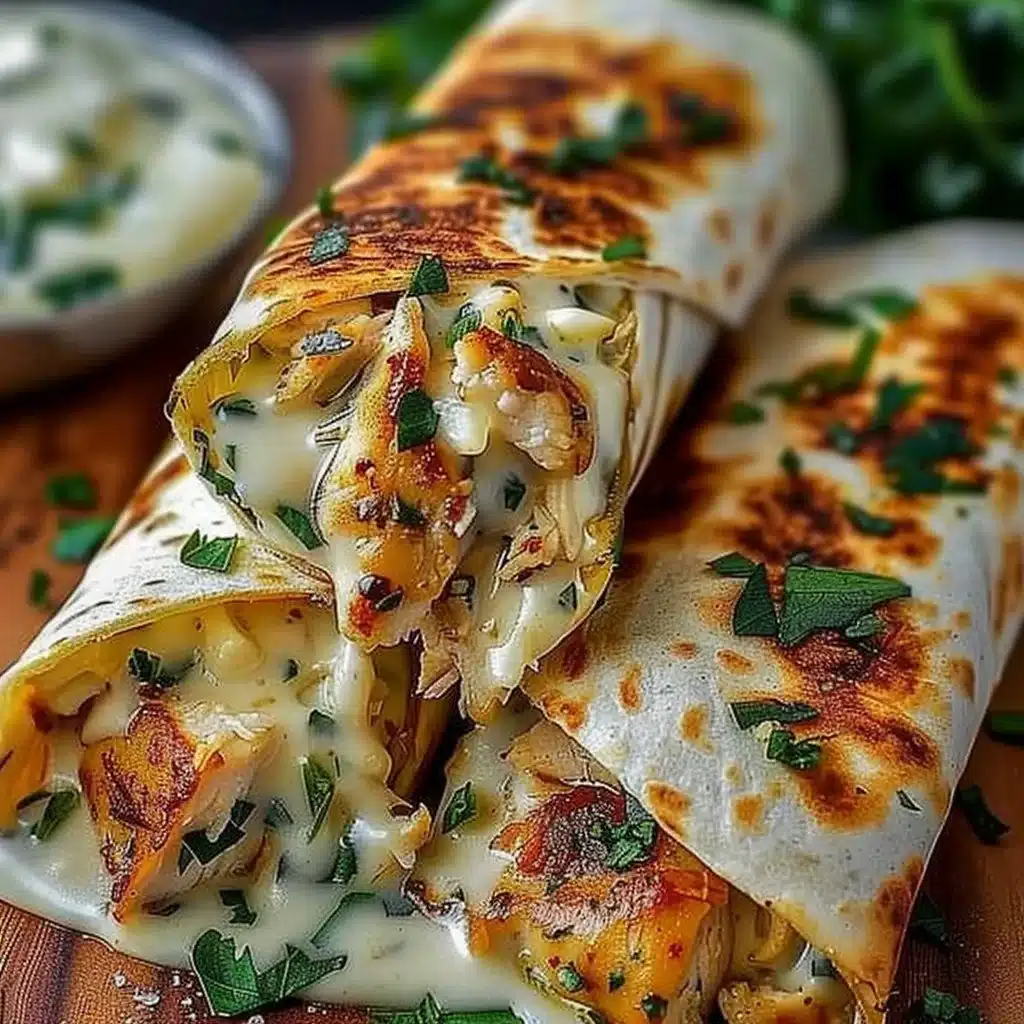 Low Carb Cheesy Garlic Chicken Wraps 3 Low Carb Cheesy Garlic Chicken Wraps