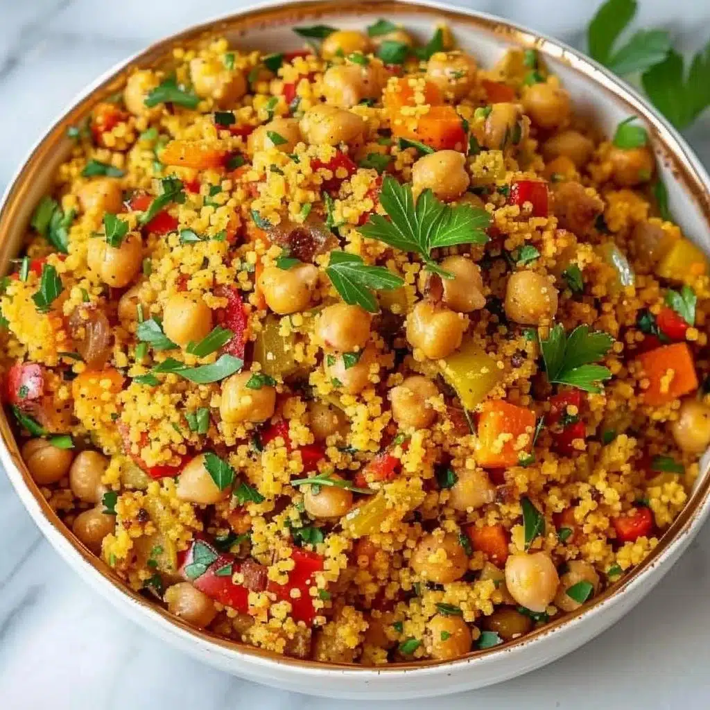 One-Pot Moroccan Couscous with Chickpeas Recipe 6 One-Pot Moroccan Couscous with Chickpeas Recipe