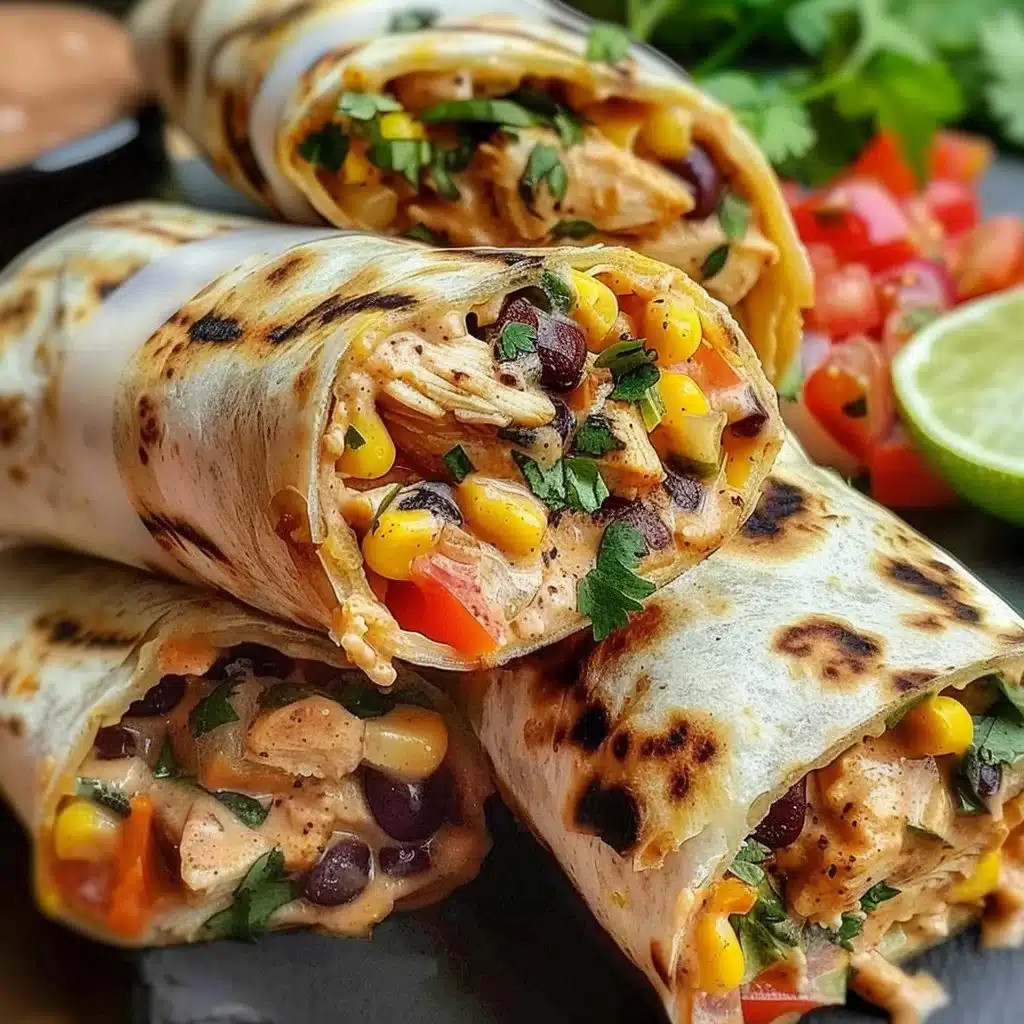 Southwest Chicken Wrap 3 Southwest Chicken Wrap