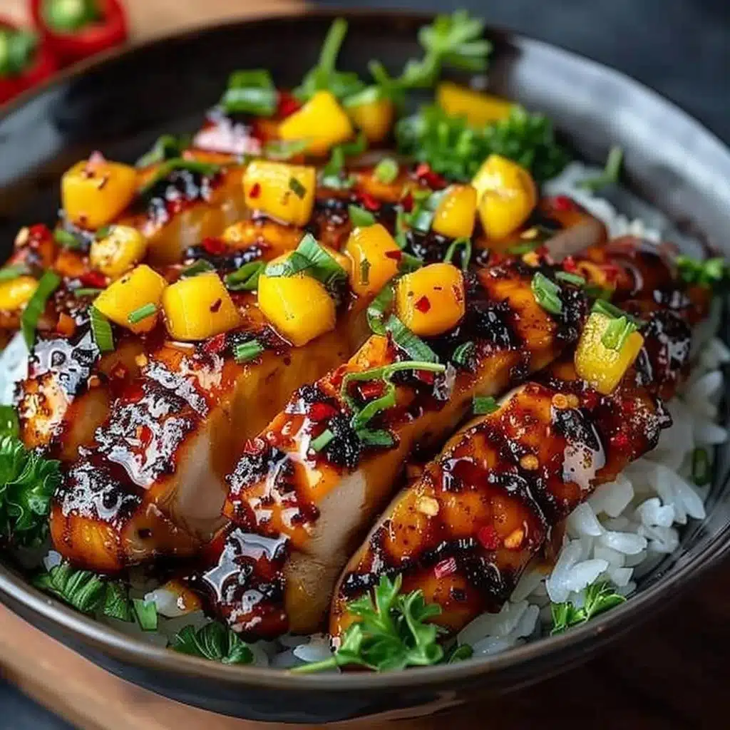 Sweet & Savory Asian Mango Glazed Chicken Twists 3 Sweet & Savory Asian Mango Glazed Chicken Twists