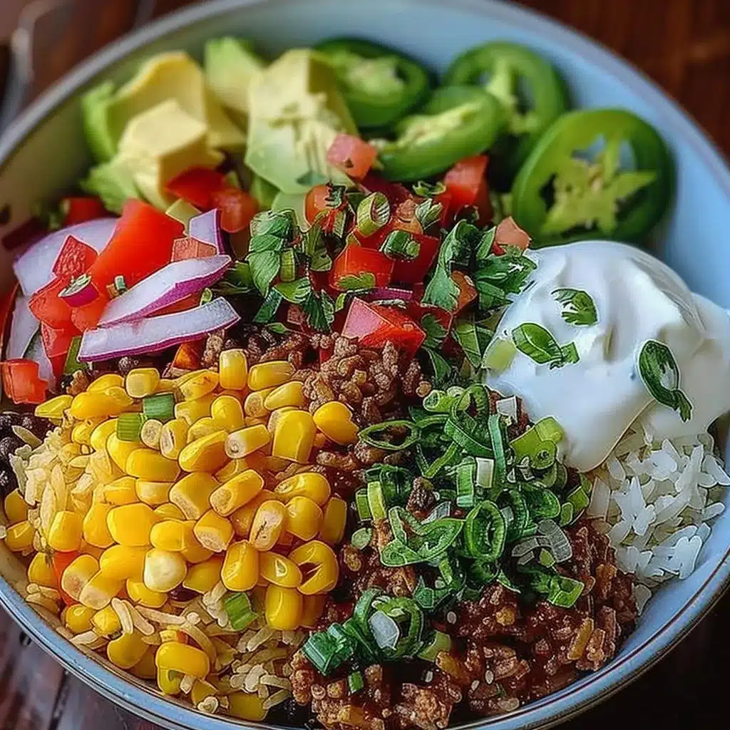 Taco Rice Bowl 3 Taco Rice Bowl