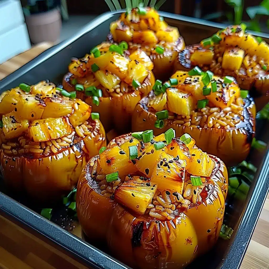 Teriyaki Pineapple Chicken and Rice Stuffed Peppers 3 Teriyaki Pineapple Chicken and Rice Stuffed Peppers
