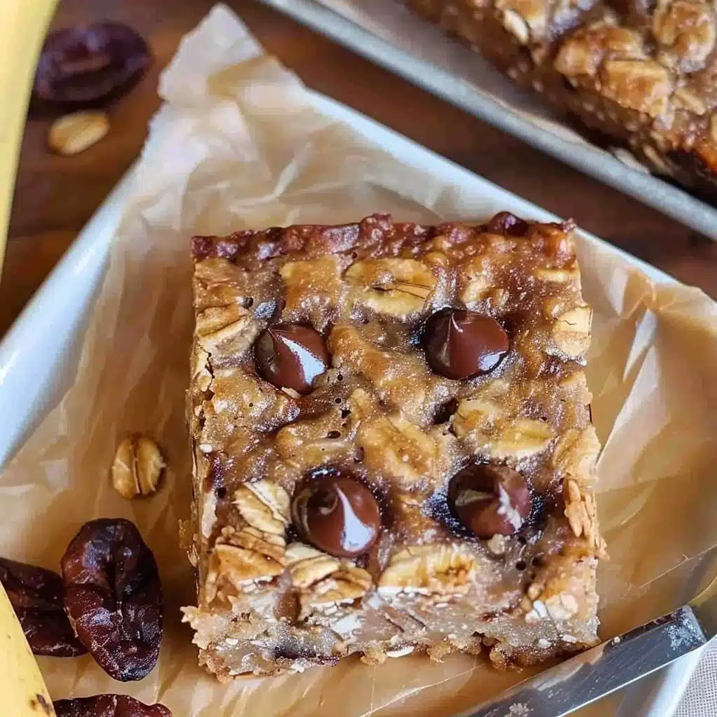 Banana Oatmeal Bars 3 Banana Oatmeal Bars