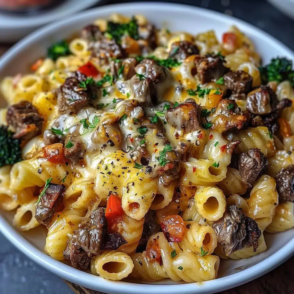 Cheesy Steak Pasta 3 Cheesy Steak Pasta