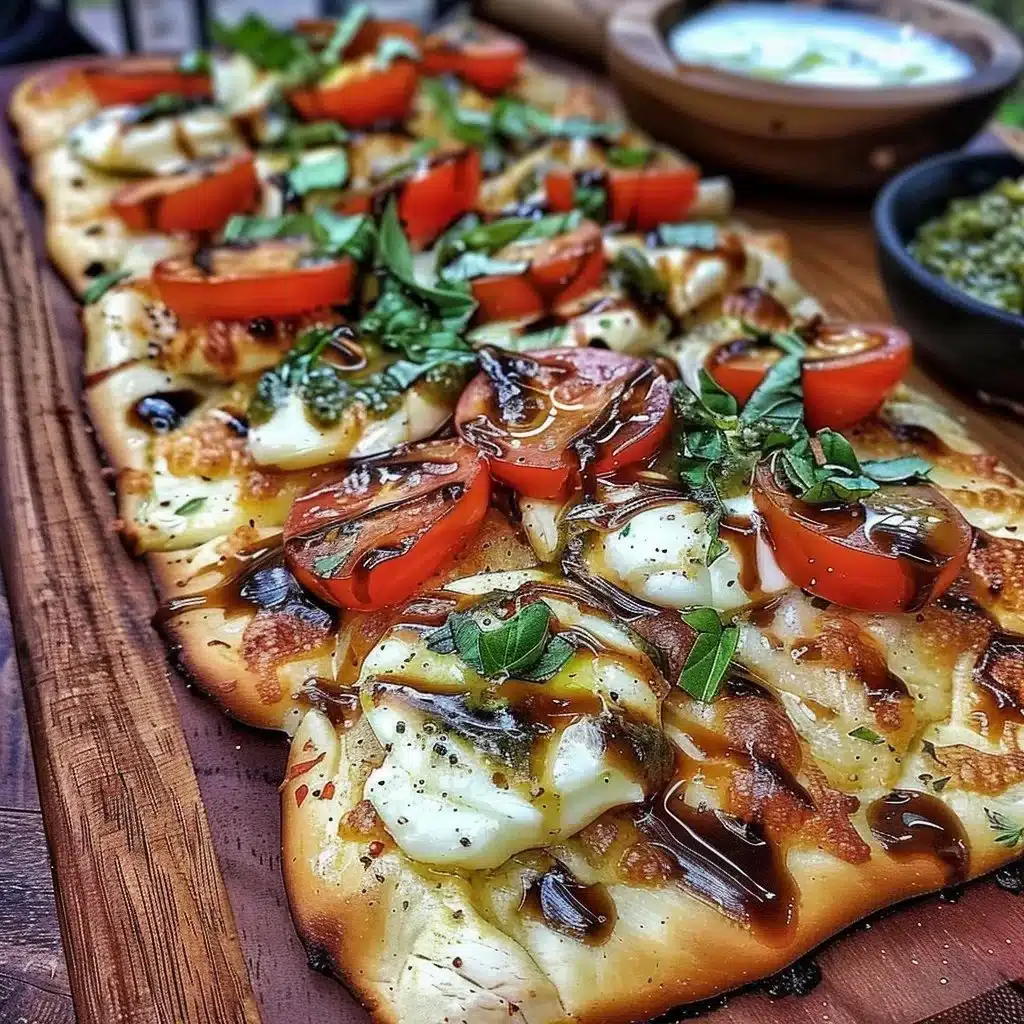 Chicken Caprese Flatbread 3 Chicken Caprese Flatbread