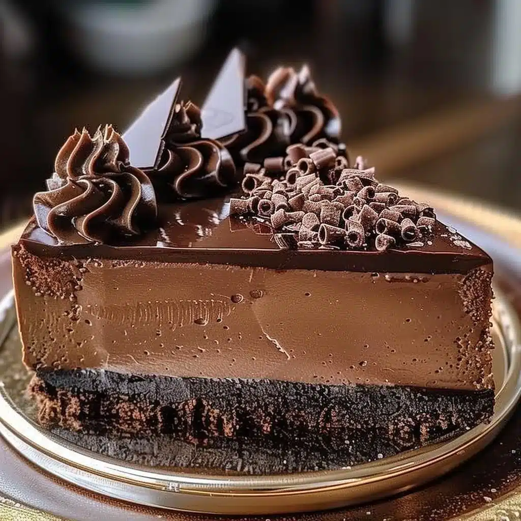 Chocolate Fudge Truffle Cheesecake 3 Chocolate Fudge Truffle Cheesecake