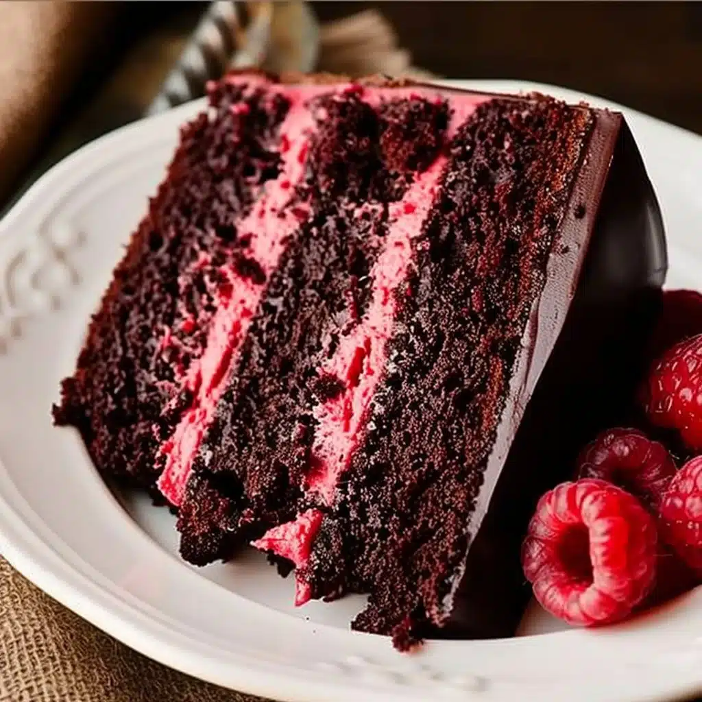 Chocolate Raspberry Cake 3 Chocolate Raspberry Cake