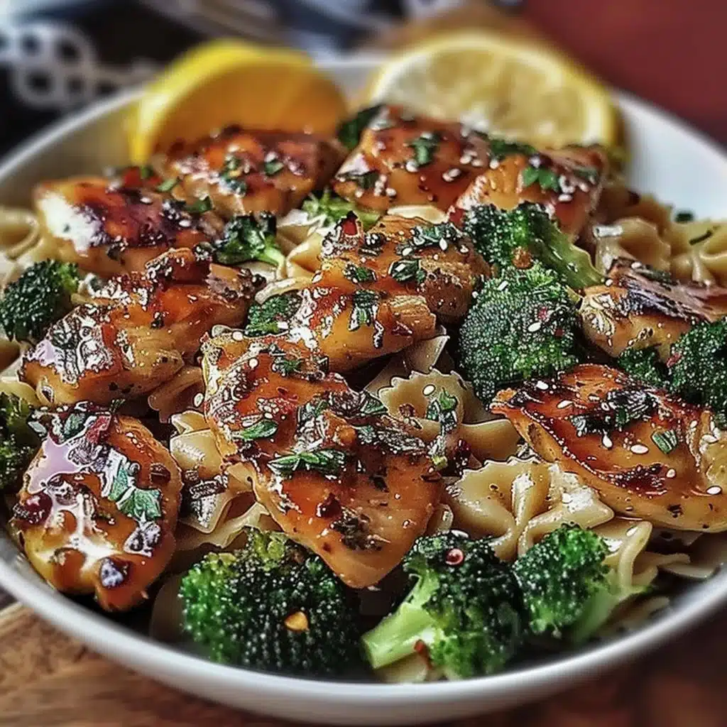 Cowboy Butter Lemon Bowtie Chicken with Broccoli 3 Cowboy Butter Lemon Bowtie Chicken with Broccoli