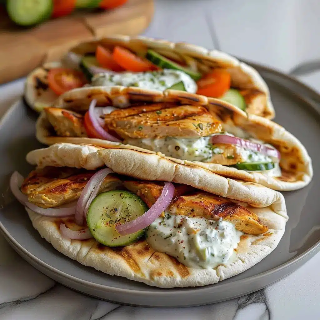 Crockpot Greek Chicken Pitas with Tzatziki 3 Crockpot Greek Chicken Pitas with Tzatziki