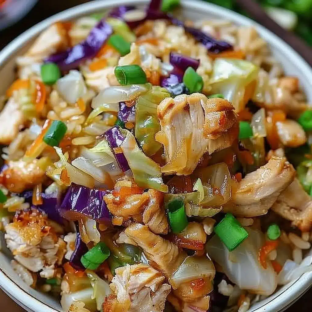 Egg Roll Bowls with Chicken and Cabbage 3 Egg Roll Bowls with Chicken and Cabbage