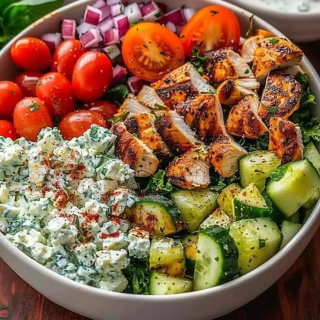 Greek Chicken Bowls 3 Greek Chicken Bowls